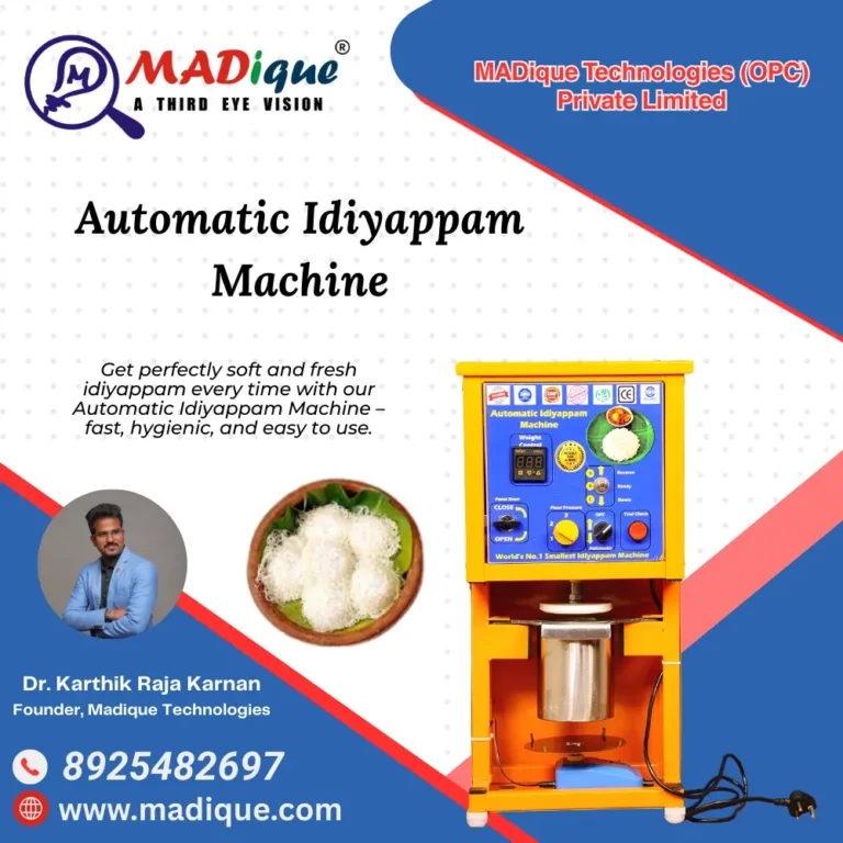 Best Commercial Idiyappam Machine Manufacturer for Business – Madique Technologies