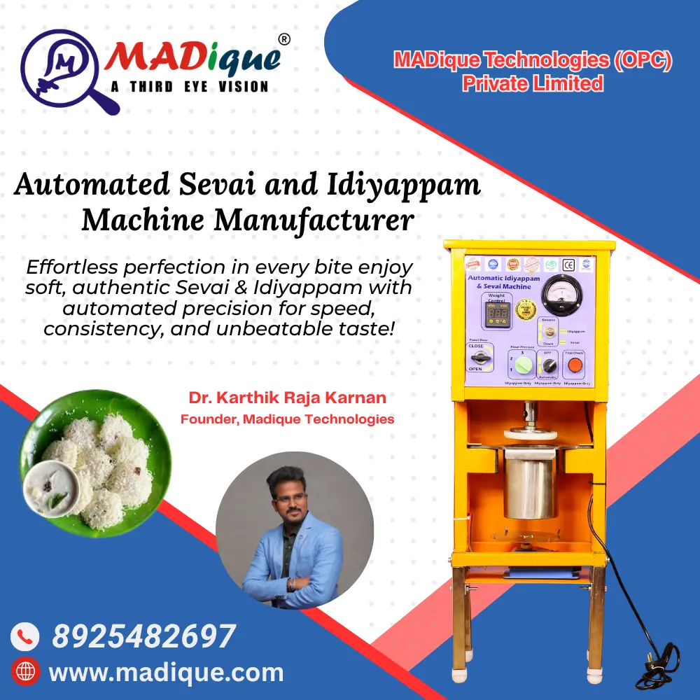 Automated Sevai and Idiyappam Machine Manufacturer